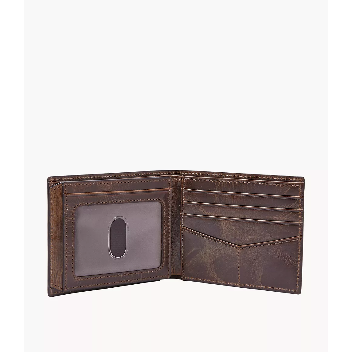 Fossil Derrick Leather RFID Bifold Wallet