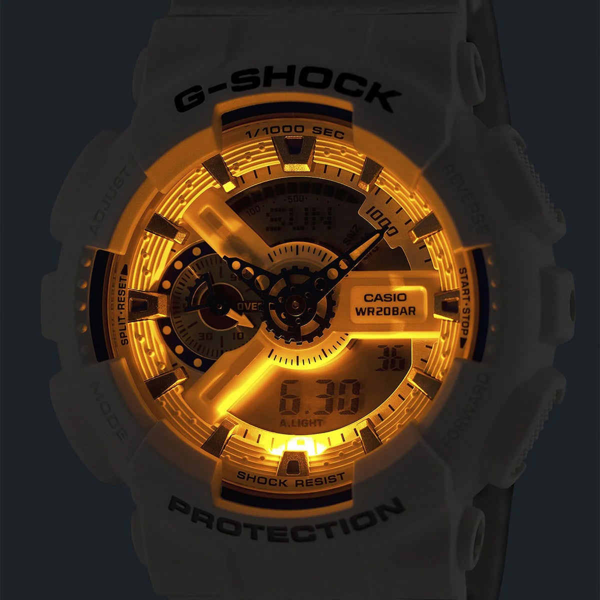 G-Shock - Analog-Digital White and Blue