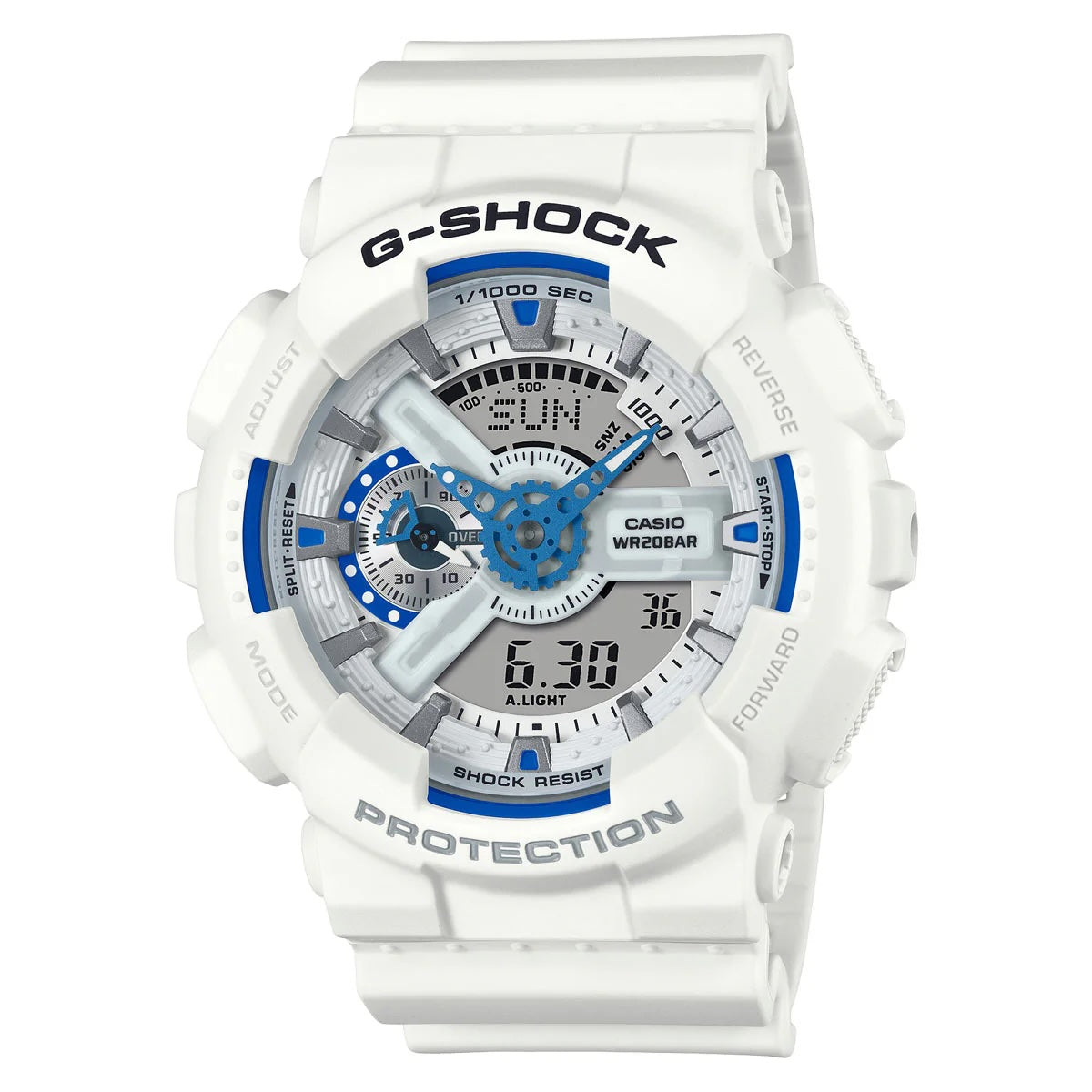 G-Shock - Analog-Digital White and Blue