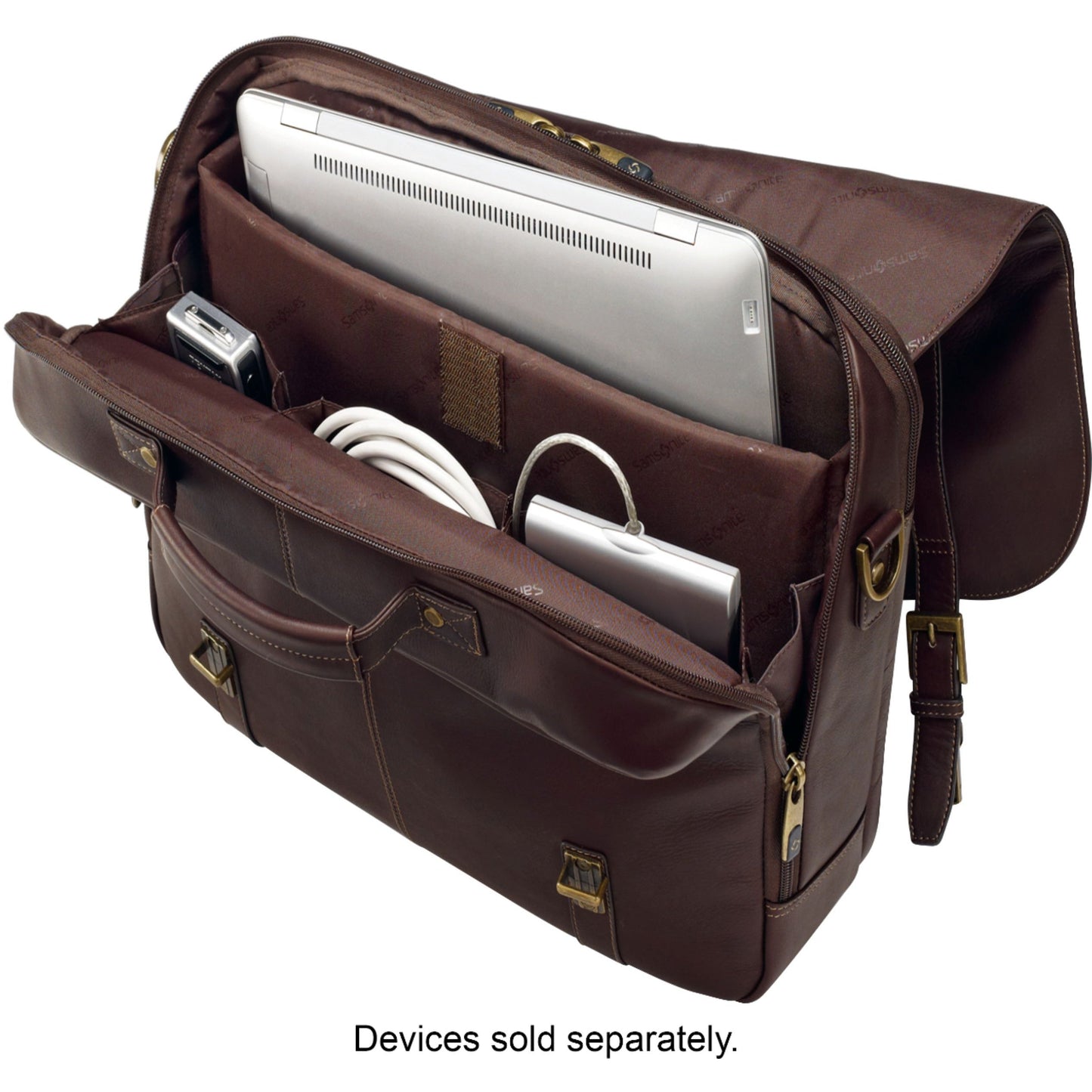 Samsonite Columbian Leather Business Case, Brown