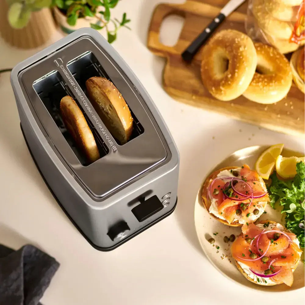 Bella Pro 2 Slice Toaster with Extra Wide Slots, Stainless Steel