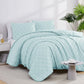 Diamond Pattern Duvet Cover Set, Sky Blue