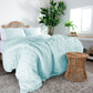 Diamond Pattern Duvet Cover Set, Sky Blue