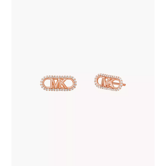 Michael Kors MK Oval Earrings, Rose Gold